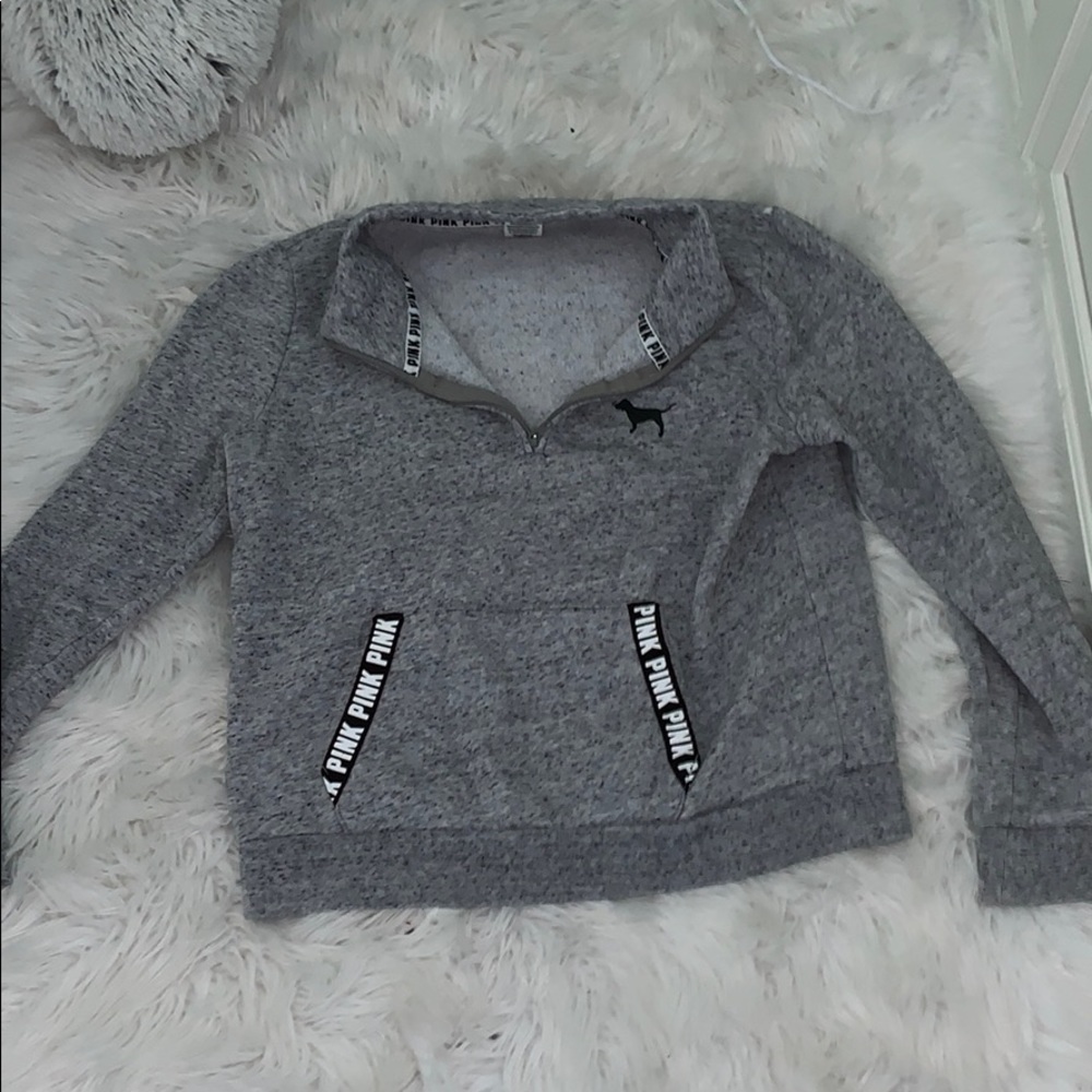 Quarter-Zip PINK sweatshirt